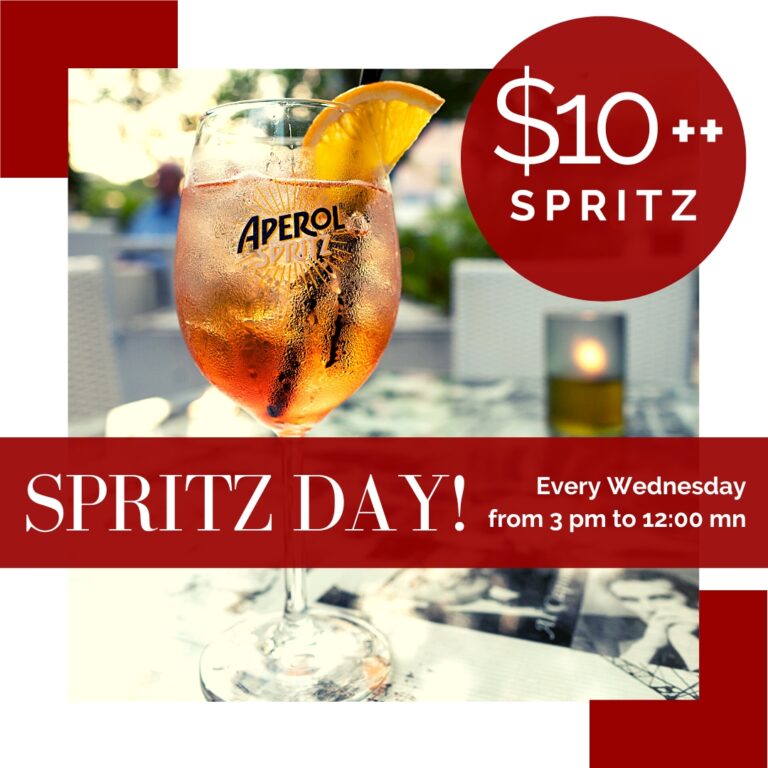 Spritz Day $10++