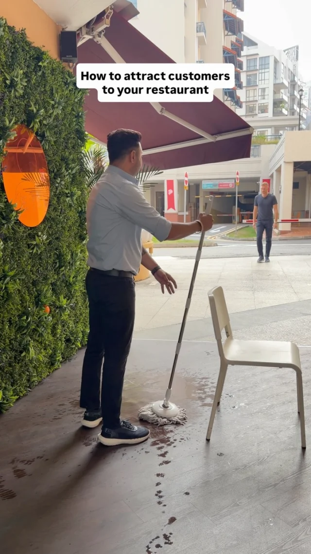 The mop must have some kind of magical powers because every single time we use it, a customer suddenly wants to come in! 😂
.
.
#KitchenComedy #FunnyVideo #Viralvideos #RestaurantLife #RestaurantContent